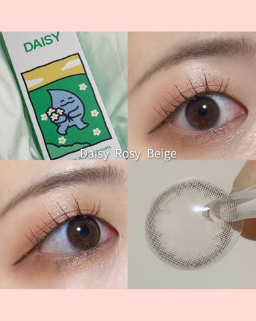 Daisy Rosy Beige/LENSSIS/ワンデー（１DAY）カラコンを使ったクチコミ（5枚目）