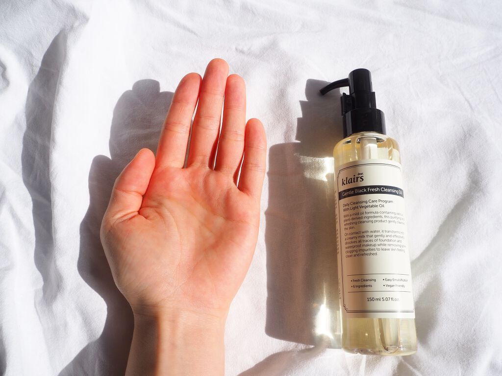 ジェントルブラックフレッシュクレンジングオイル(150ml)/Klairs/オイルクレンジングを使ったクチコミ（2枚目）