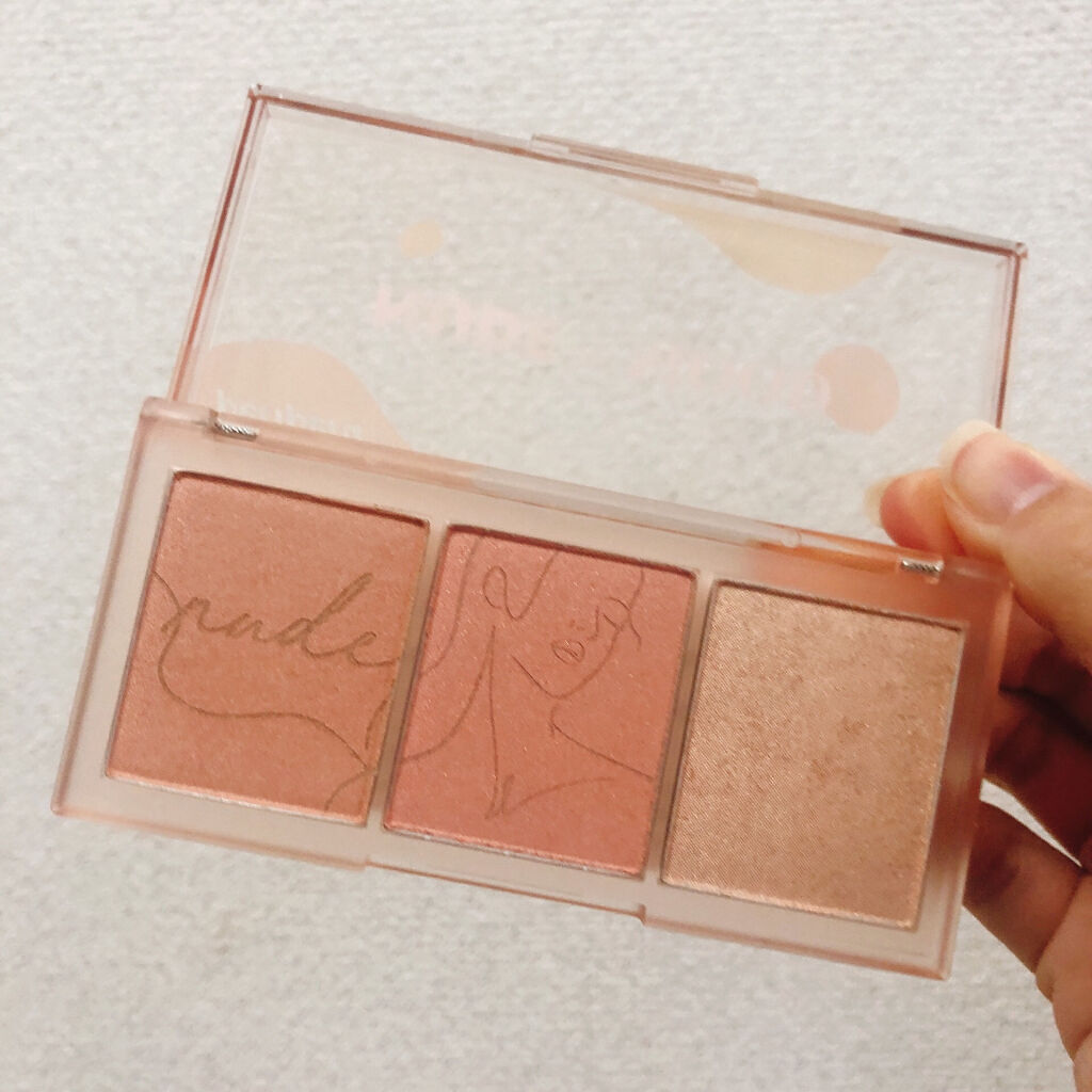 All Take Mood Cheek Palette/PERIPERA/パウダーチークを使ったクチコミ（2枚目）