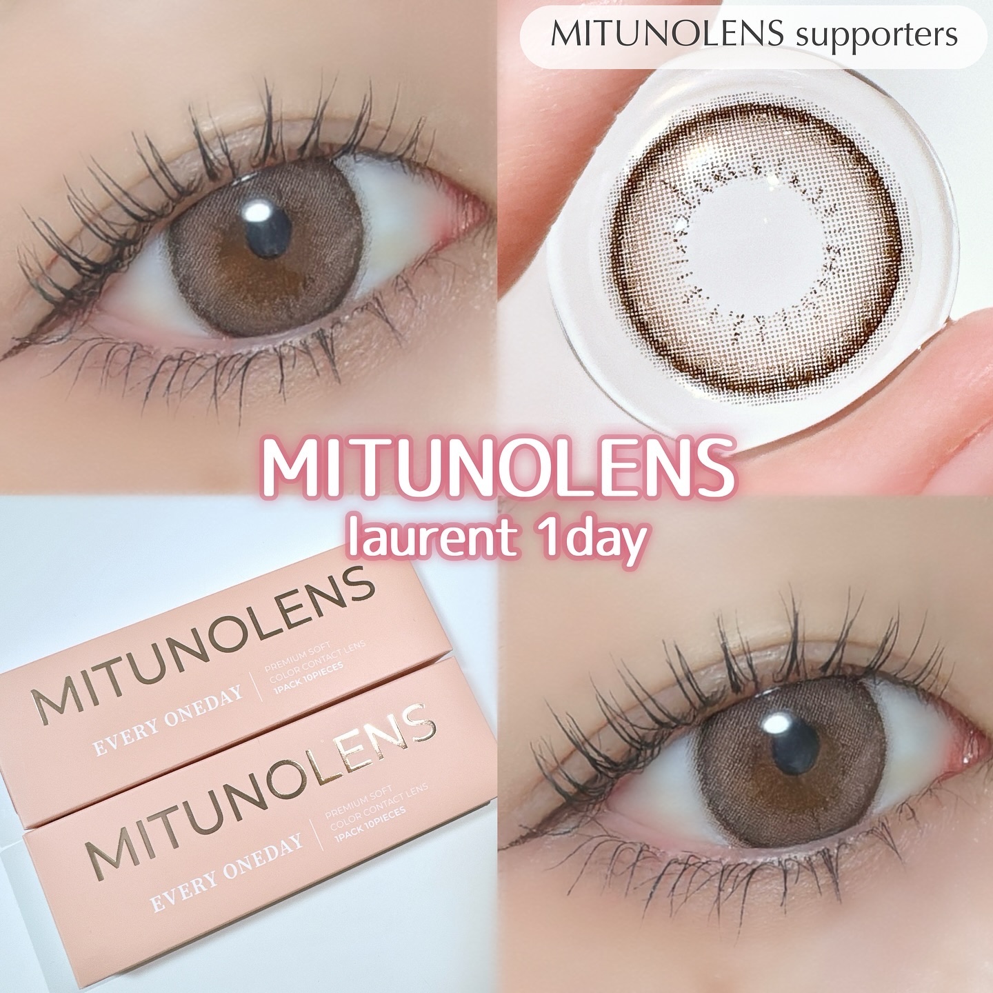 蜜のレンズ ローラン 1dayのクチコミ「🤎

蜜のレンズ 
ローラン 1day

◇7期蜜のレンズサポーターズになりました🌼

⊹ ࣪.....」（1枚目）