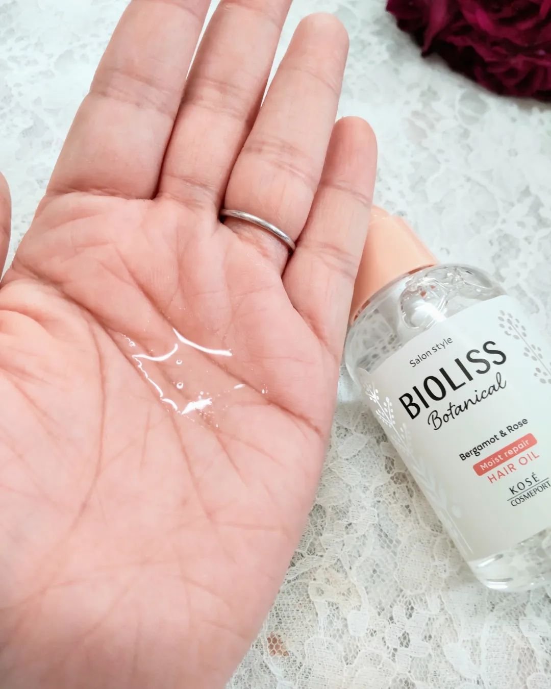 ボタニカル モイスト リペア ヘアオイル/SSビオリス/ヘアオイルを使ったクチコミ（3枚目）