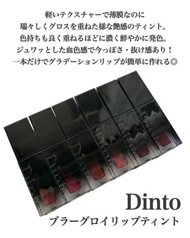 ブラーグロイリップティント/Dinto/口紅を使ったクチコミ（2枚目）