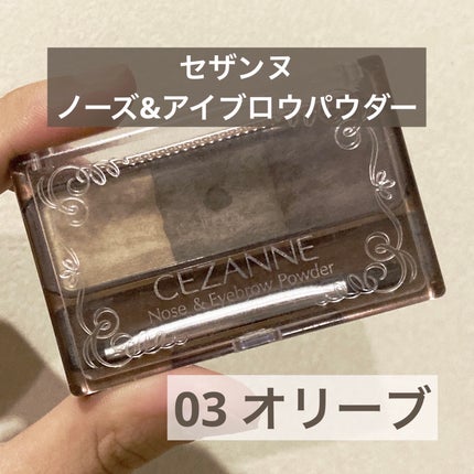 ノーズ&アイブロウパウダー/CEZANNE/パウダーアイブロウを使ったクチコミ(1枚目)