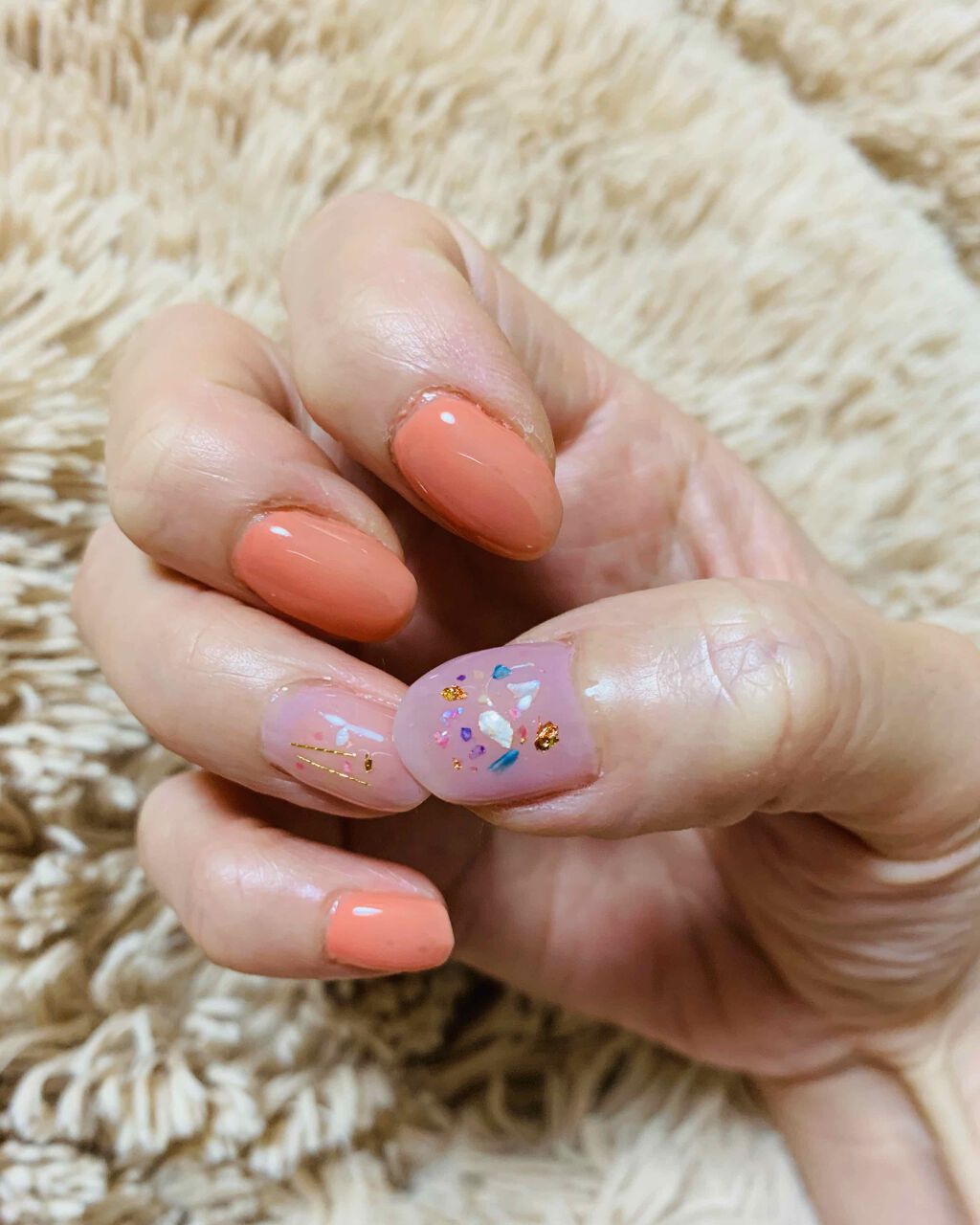 ネイルホイル/セリア/ネイルシールを使ったクチコミ(2枚目)