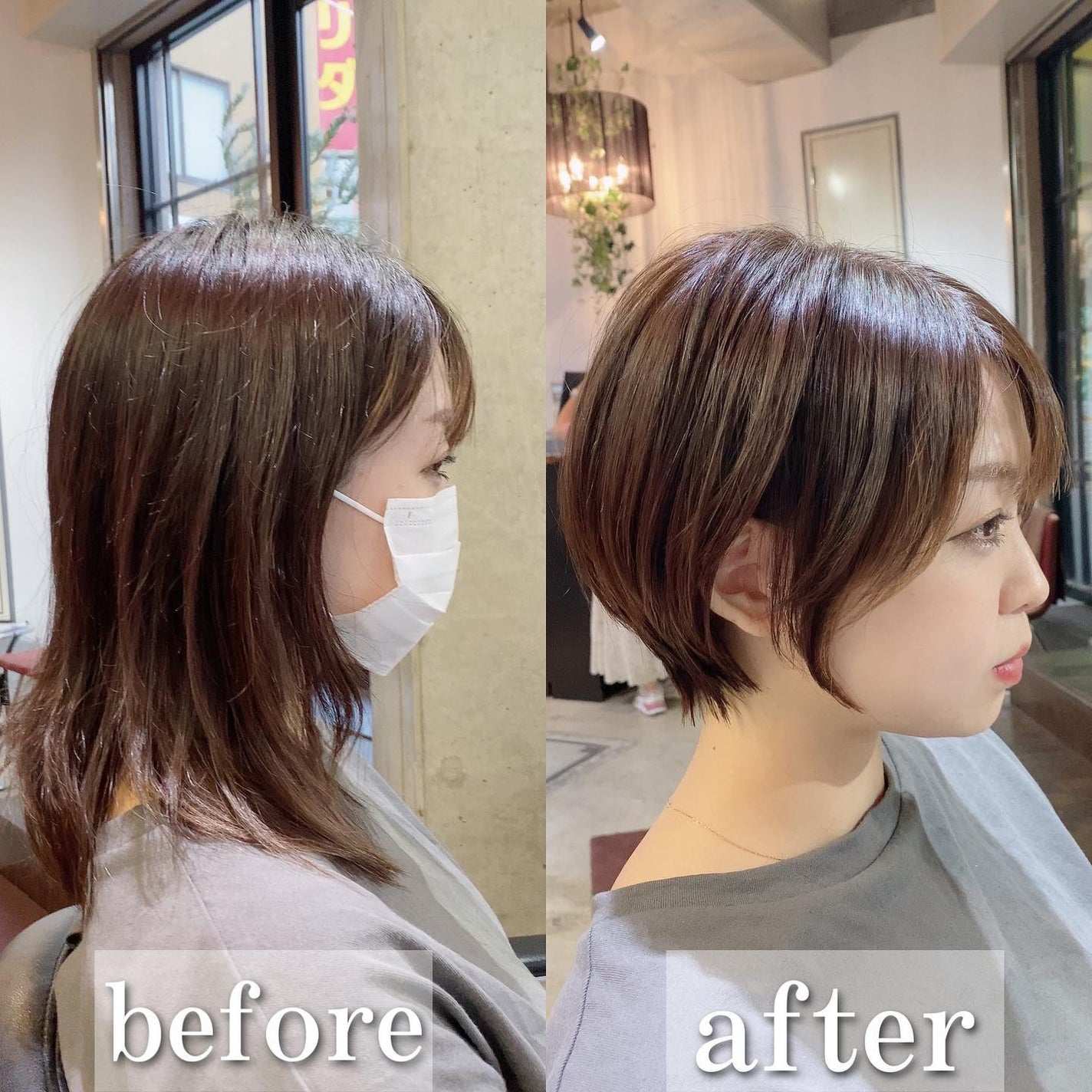 lond soleil 山本樹理 on LIPS 「バッサリショート✨#池袋でも可愛くなれるショート保存してカウン..」(1枚目)