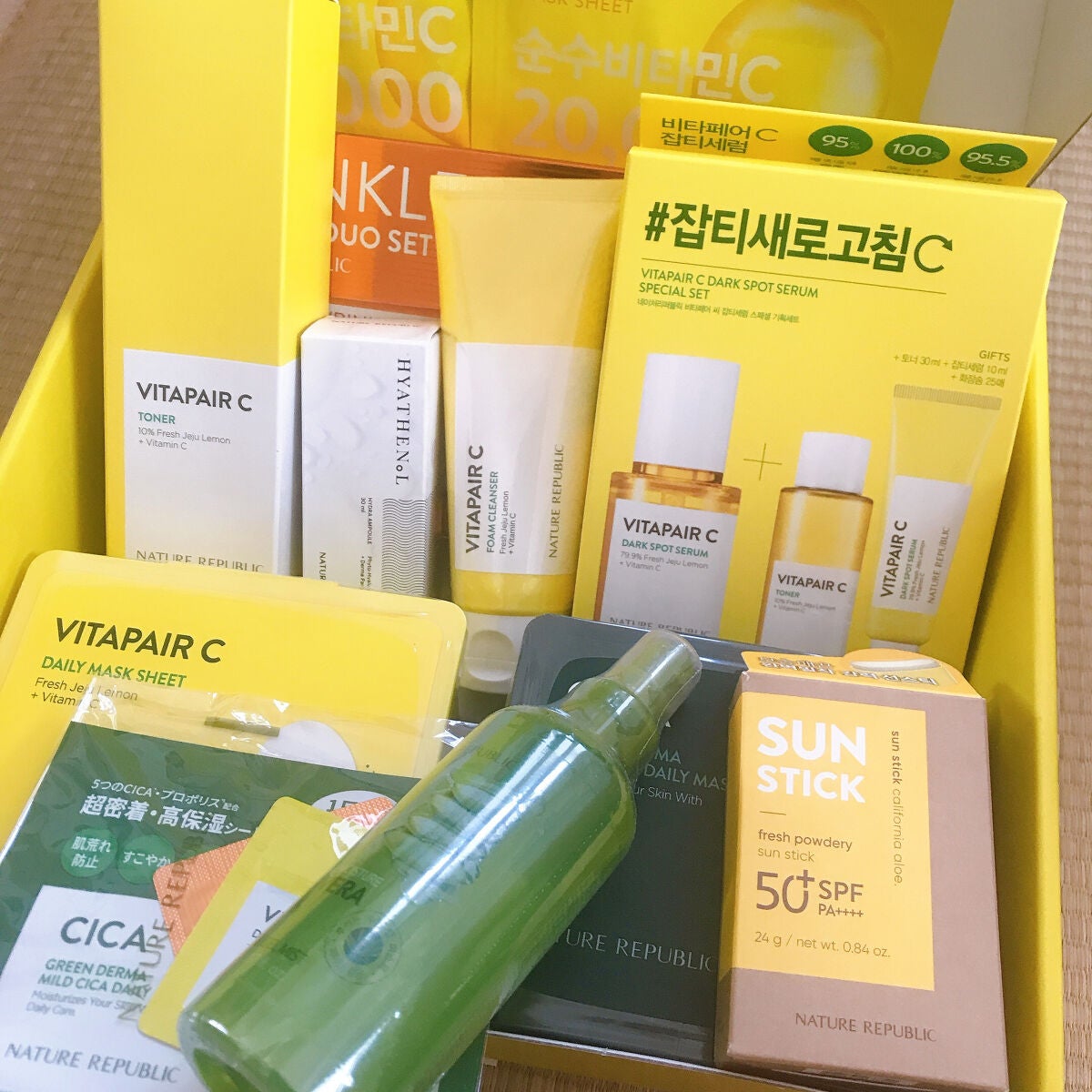 スージングアンドモイスチャーアロエベラ92%スージングジェルミスト/ネイチャーリパブリック/ミスト状化粧水を使ったクチコミ(1枚目)