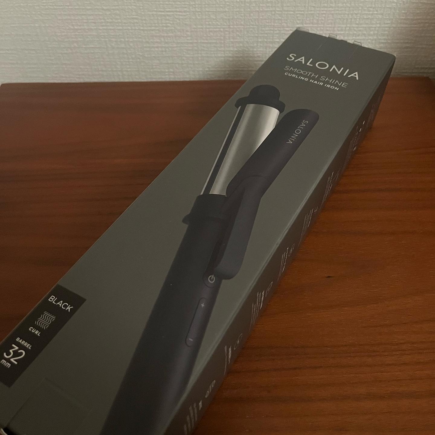 SALONIA スムースシャイン カールヘアアイロン　ブラック 32mm/SALONIA/カールアイロンを使ったクチコミ（1枚目）