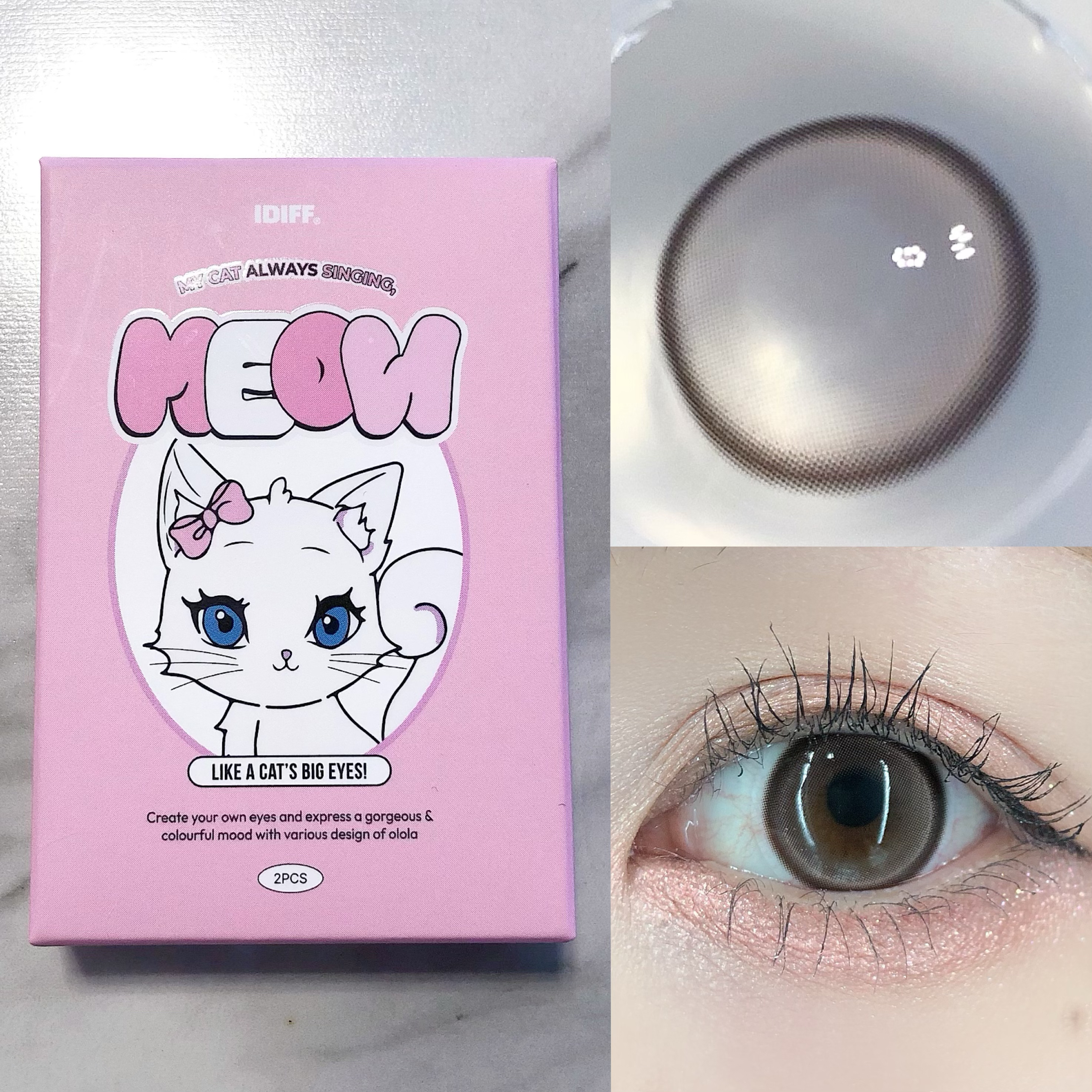 MEOW(ミヤオ) 1month/OLOLA/１ヶ月（１MONTH）カラコンを使ったクチコミ（1枚目）