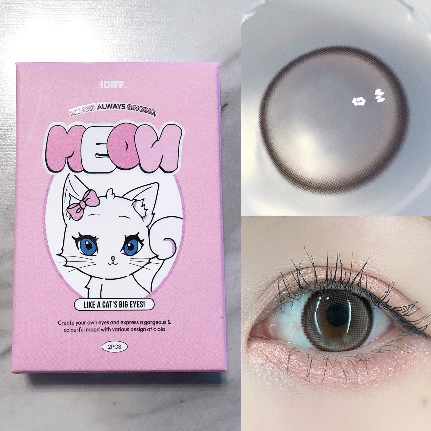 MEOW(ミヤオ) 1month/OLOLA/1ヶ月(1MONTH)カラコンを使ったクチコミ(1枚目)