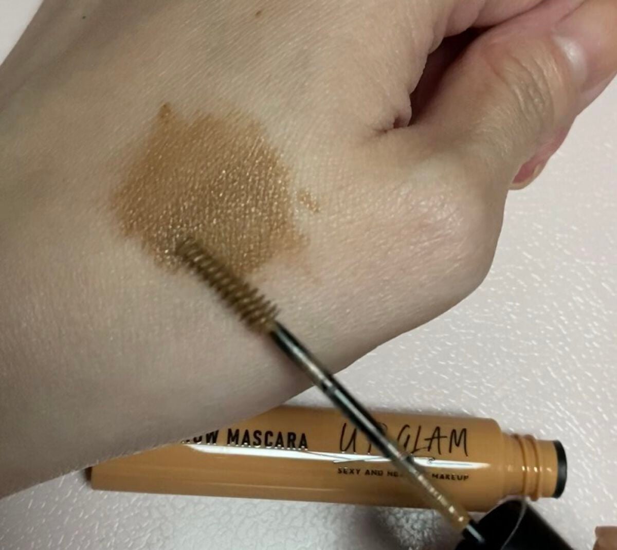 スキニーアイブロウマスカラ/U R GLAM/眉マスカラを使ったクチコミ(2枚目)