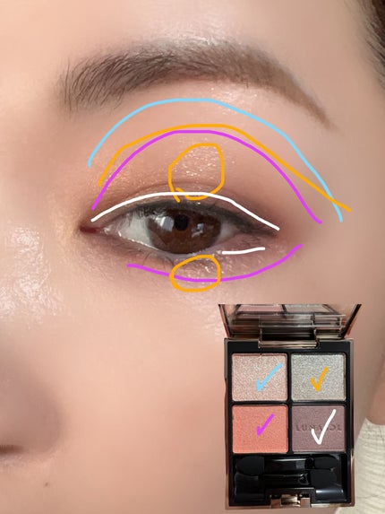 アイカラーレーション/LUNASOL/アイシャドウパレットを使ったクチコミ(3枚目)