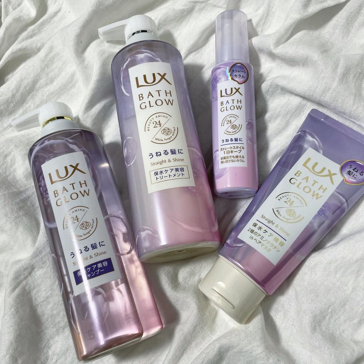 バスグロウ ストレート&シャイン シャンプー/トリートメント/LUX/市販シャンプーを使ったクチコミ(1枚目)