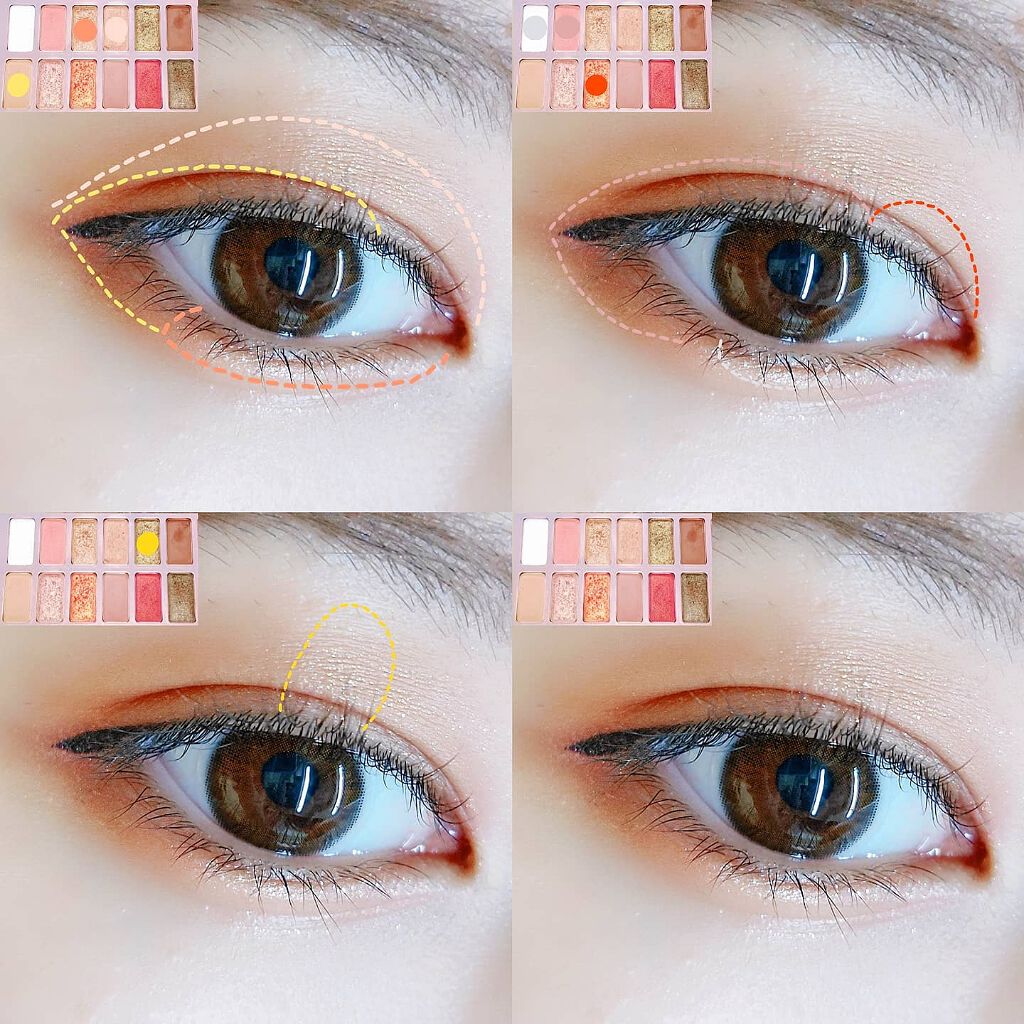 バレンタインボックス2 ピーチパレット/VAVI MELLO/アイシャドウパレットを使ったクチコミ（2枚目）