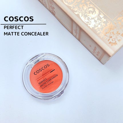 パーフェクトマットコンシーラー スカーレットオレンジ/COSCOS/クリームコンシーラーを使ったクチコミ(1枚目)