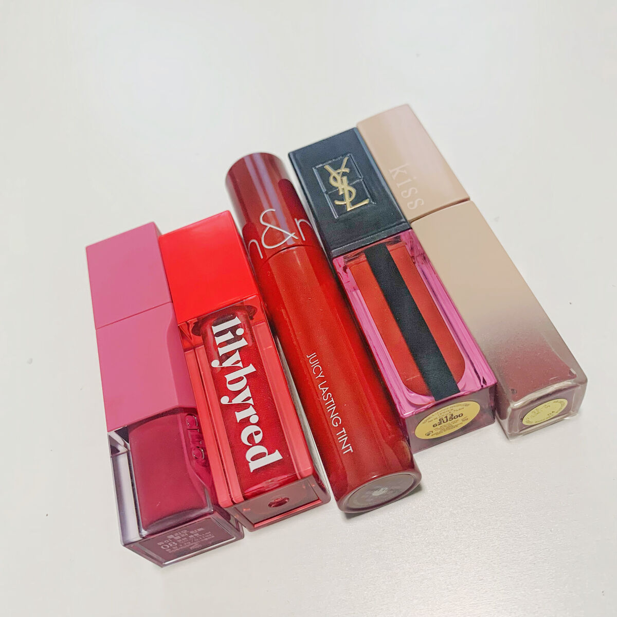 ジューシーラスティングティント/rom&nd/リップティントを使ったクチコミ（2枚目）