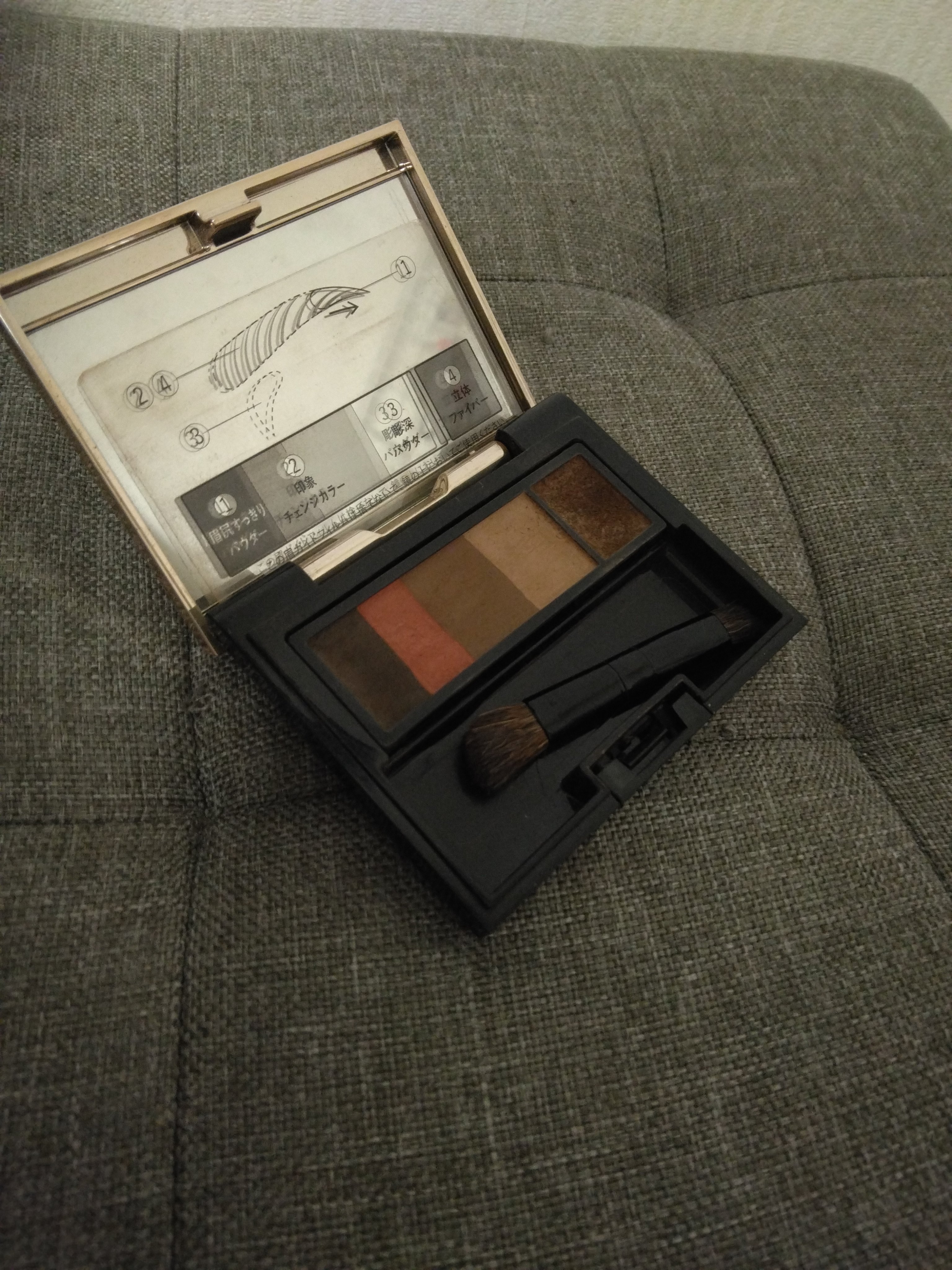 アイブロースタイリング 3D/マキアージュ/パウダーアイブロウを使ったクチコミ（2枚目）