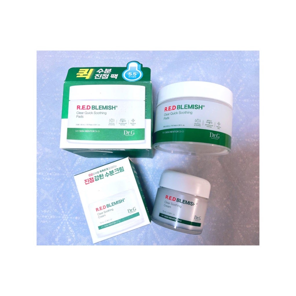 レッドブレミッシュクリアクイックスージングパック/Dr.G/拭き取り化粧水を使ったクチコミ(1枚目)