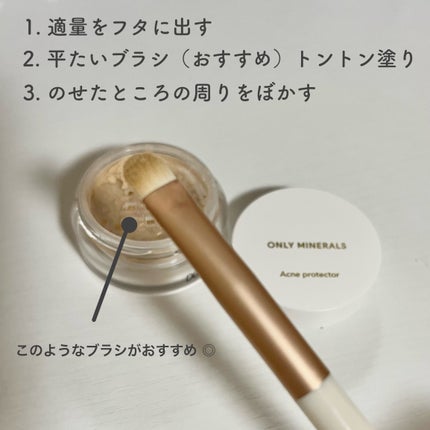 薬用コンシーラー アクネプロテクター/ONLY MINERALS/パウダーコンシーラーを使ったクチコミ(3枚目)