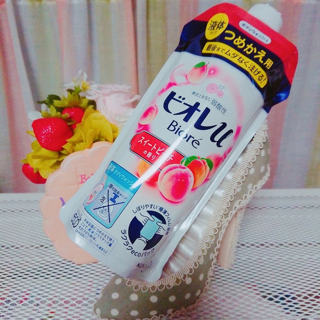 わくわく気分 スイートピーチの香り/ビオレu/ボディソープを使ったクチコミ(1枚目)