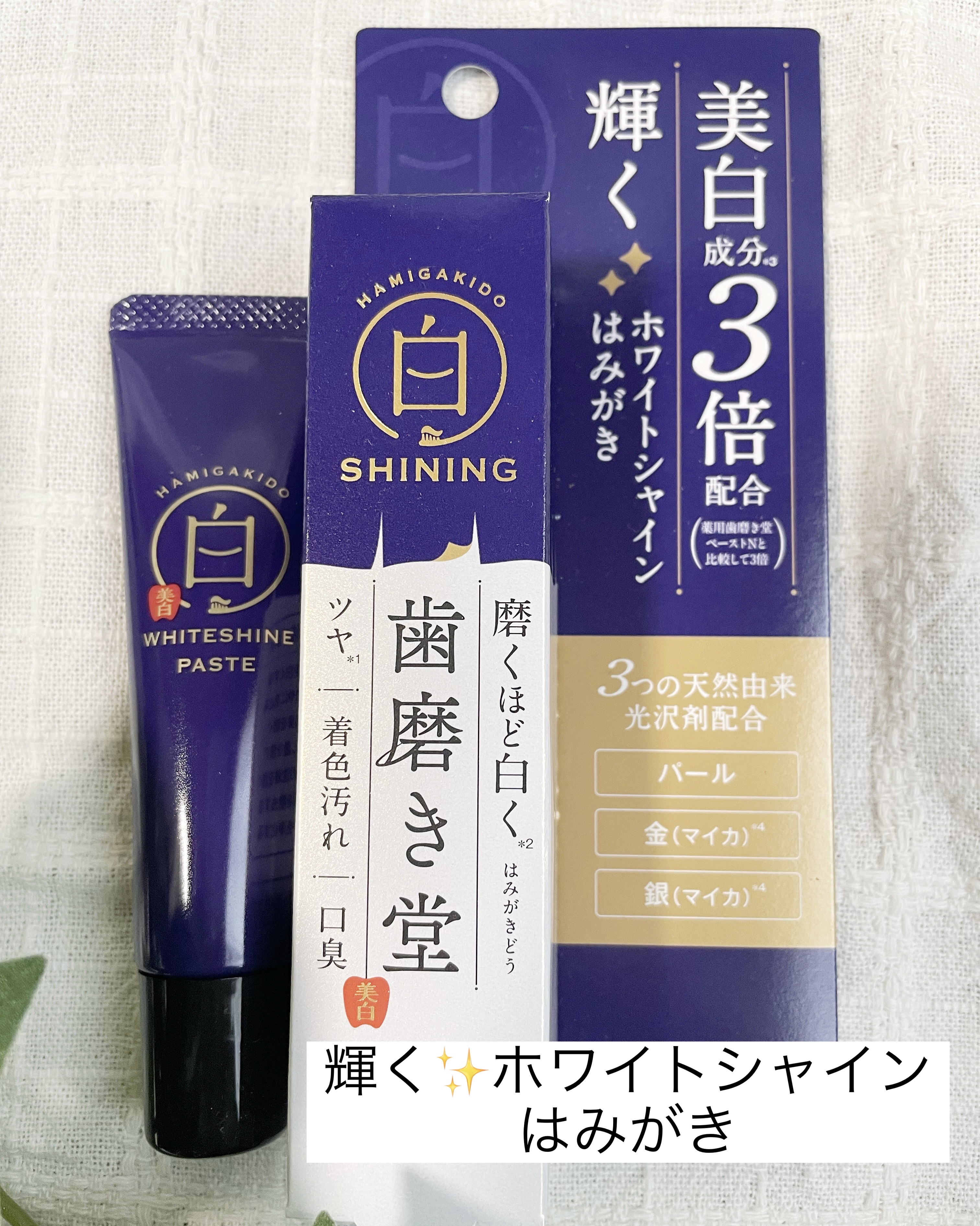 ホワイトシャイン ペースト/歯磨き堂/歯磨き粉を使ったクチコミ（1枚目）