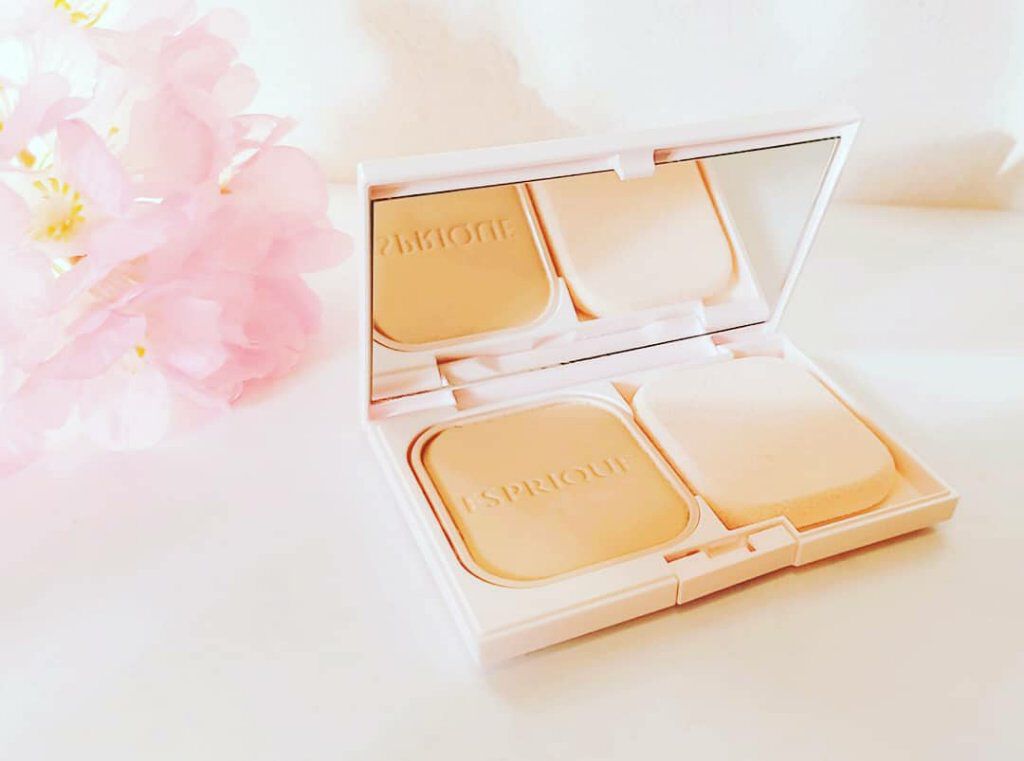 ESPRIQUE シンクロフィット パクト EXのクチコミ「💎KOSE
エスプリーク
シンクロフィットパクトEX💎

パッケージが春カラーでかわいい🌸

.....」（1枚目）