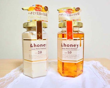 ディープモイスト シャンプー1.0／ヘアトリートメント2.0/&honey/シャンプー・コンディショナーを使ったクチコミ（1枚目）