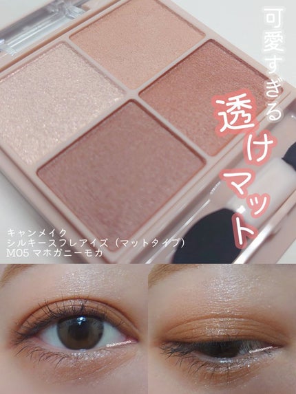 シルキースフレアイズ(マットタイプ)/キャンメイク/アイシャドウパレットを使ったクチコミ(1枚目)