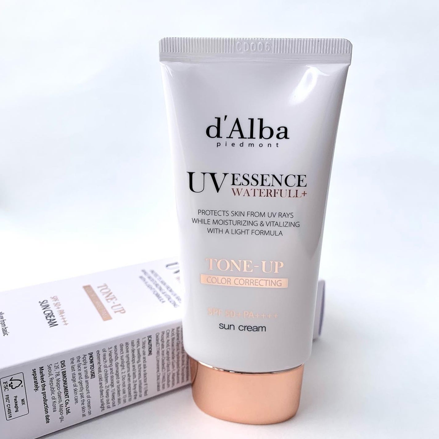 ウォータフルトーンアップサンクリーム/ダルバ/日焼け止めクリームを使ったクチコミ(1枚目)