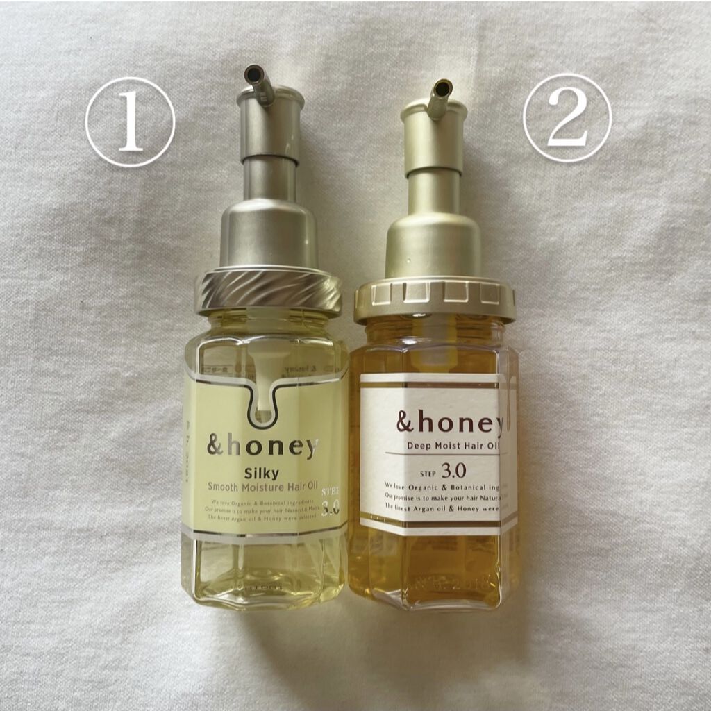 シルキー　スムースモイスチャー　ヘアオイル　3.0/&honey/ヘアオイルを使ったクチコミ（2枚目）