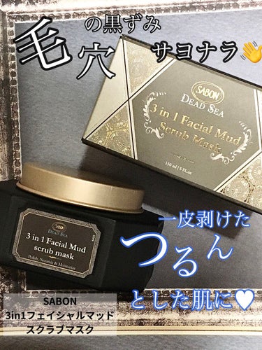 3in1 フェイシャル マッド スクラブ マスク/SABON/洗い流すパック・マスクを使ったクチコミ（1枚目）