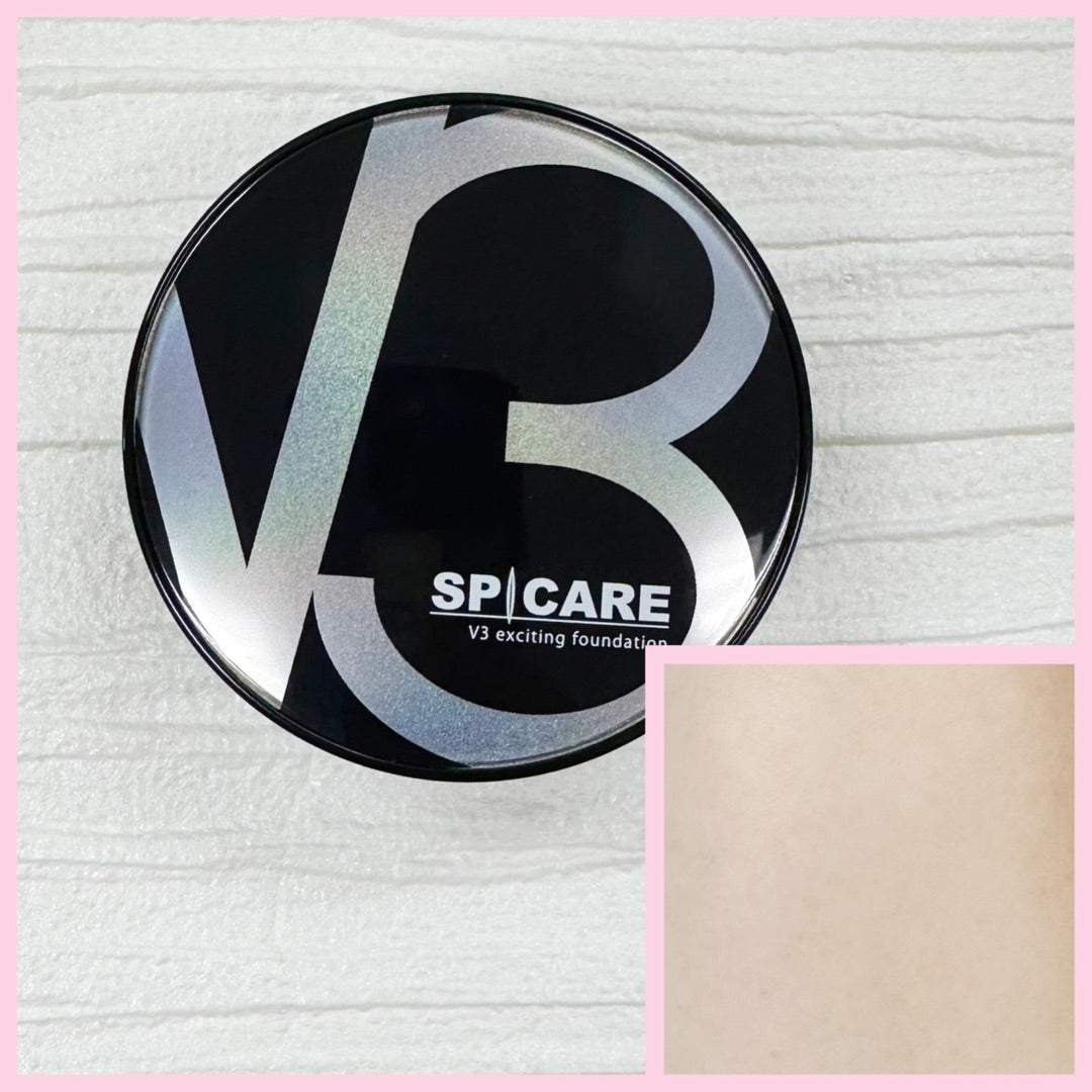 V3 エキサイティングファンデーション/SPICARE/クッションファンデーションを使ったクチコミ(4枚目)
