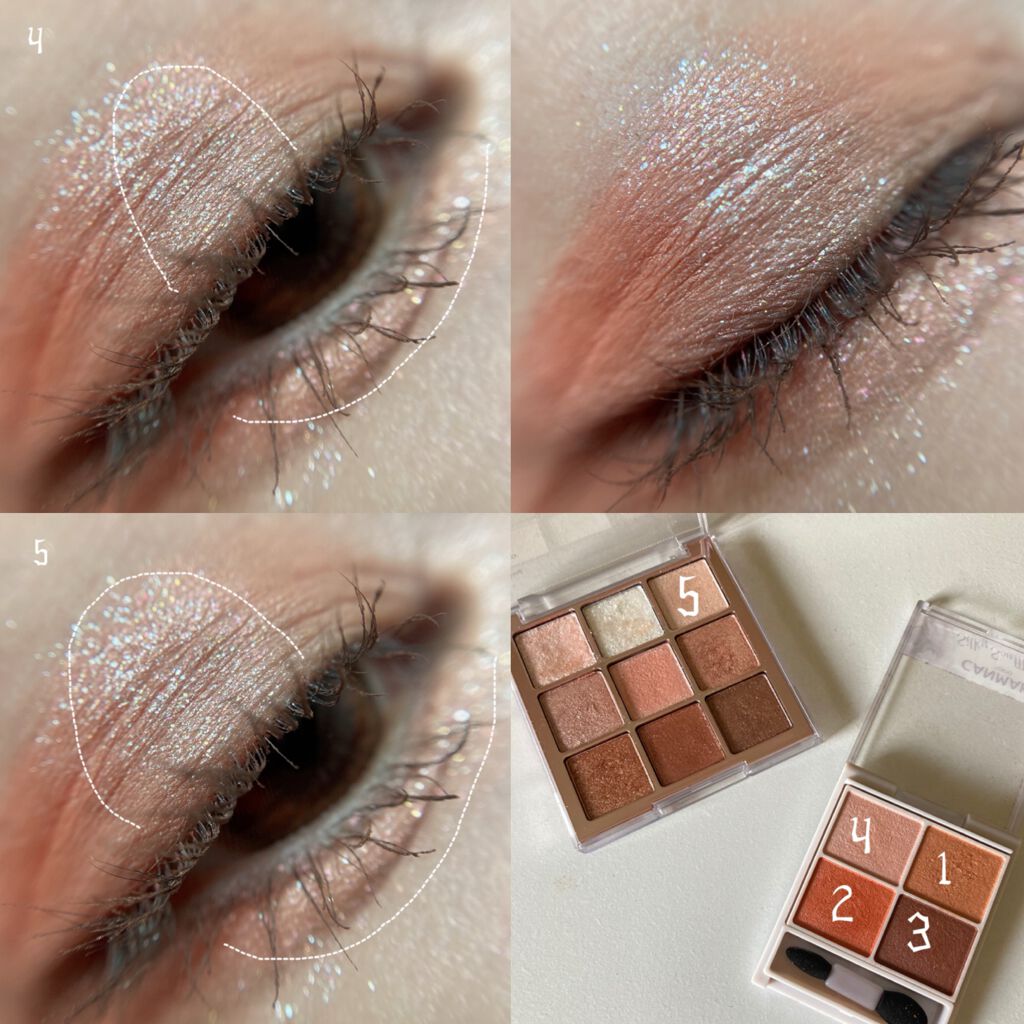 シャドウパレット/dasique/アイシャドウパレットを使ったクチコミ（3枚目）