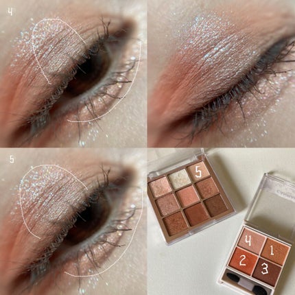 シルキースフレアイズ/キャンメイク/アイシャドウパレットを使ったクチコミ(3枚目)