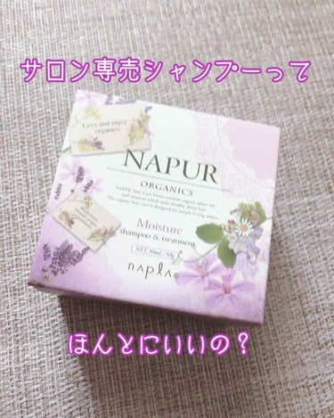 \サロン専売シャンプーってほんとにいいの？/


今回はエヌドットで有名なナプラのサロン専売シャンプー、ナピュール モイスチャーシャンプーとトリートメントを使ってみました！
美容室で試供品を貰ったので、