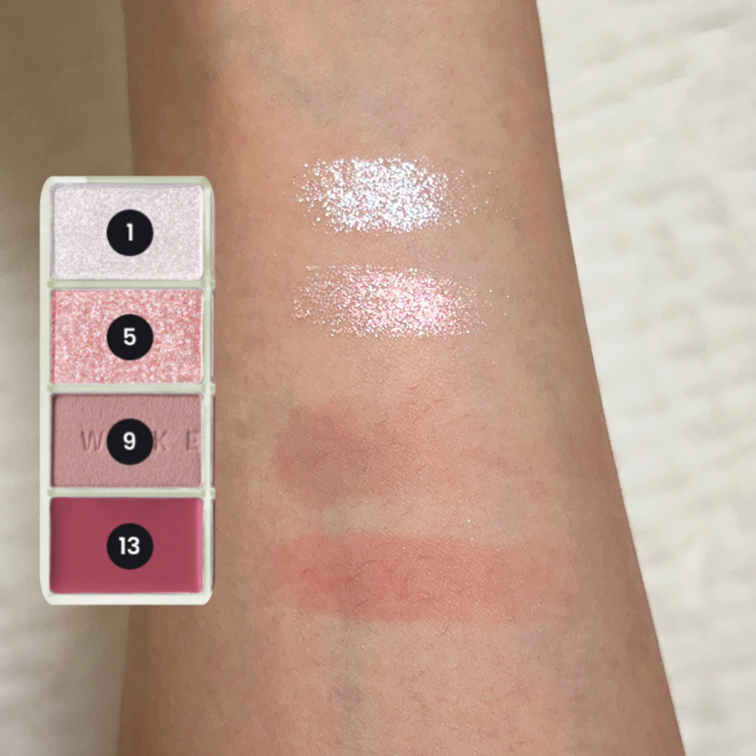 ソフトブラーリングアイパレット/wakemake/アイシャドウパレットを使ったクチコミ（3枚目）