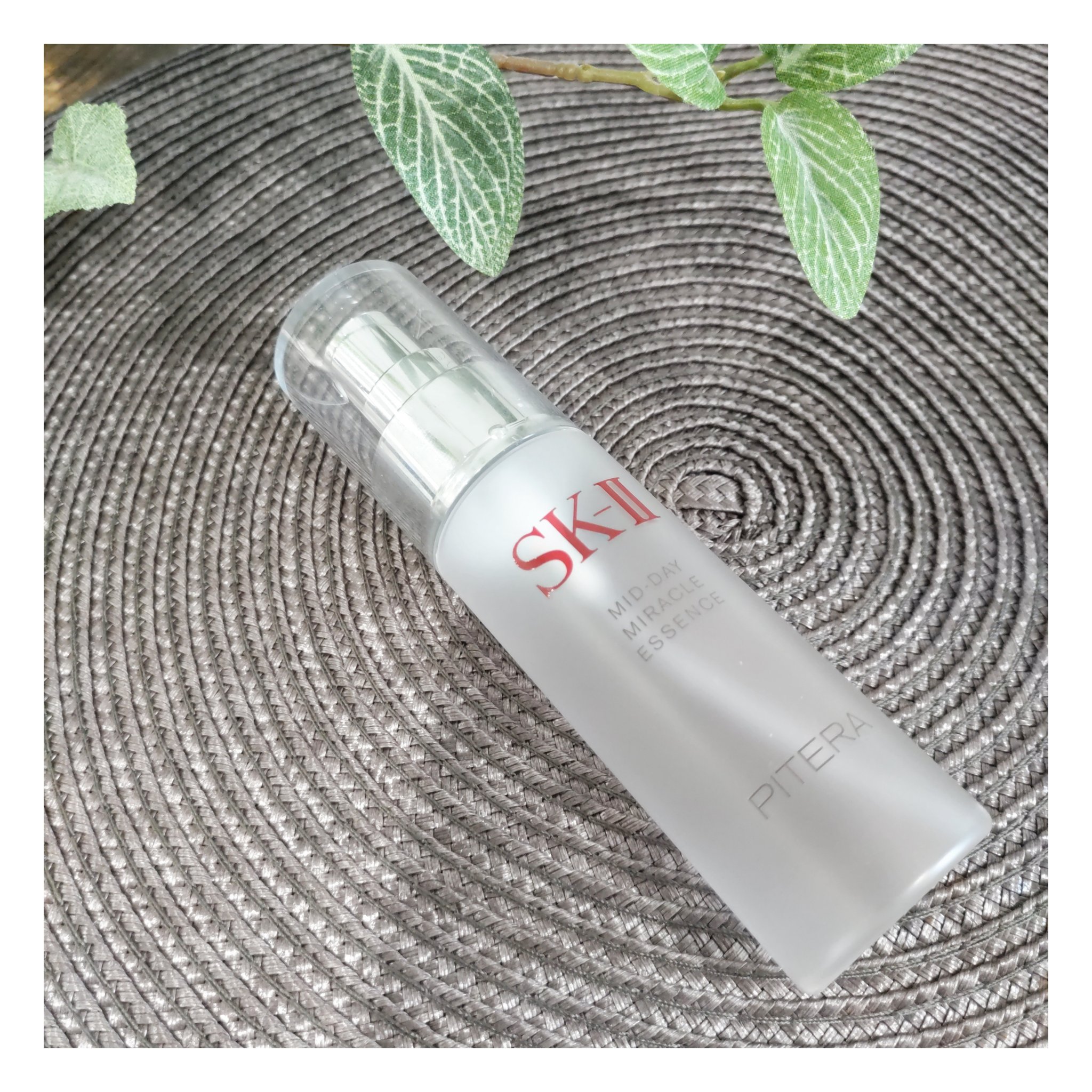 ❁使い切り❁

SK-II　ミッドデイミラクルエッセンス🩷

もう8年くらい愛用してて2桁台でリピしてます🥺✨
家にいる日はスッピン肌に、出掛ける日はメイクの上から…

公式では5プッシュを推奨してますが🤔🤔
私はスッピンの時なら3