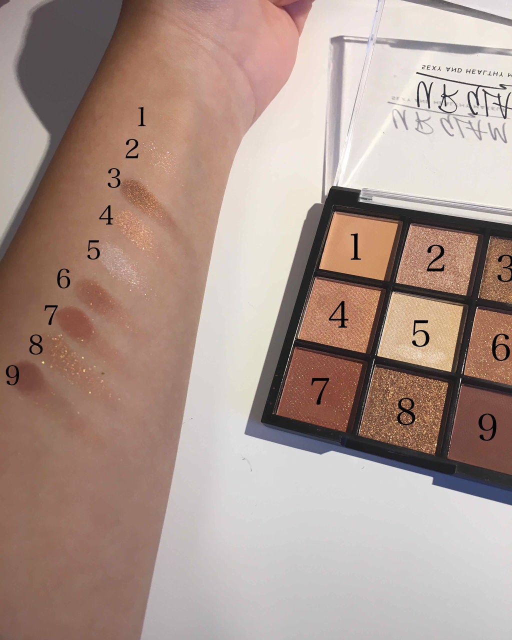 UR GLAM BLOOMING EYE COLOR PALETTE/U R GLAM/アイシャドウパレットを使ったクチコミ(2枚目)