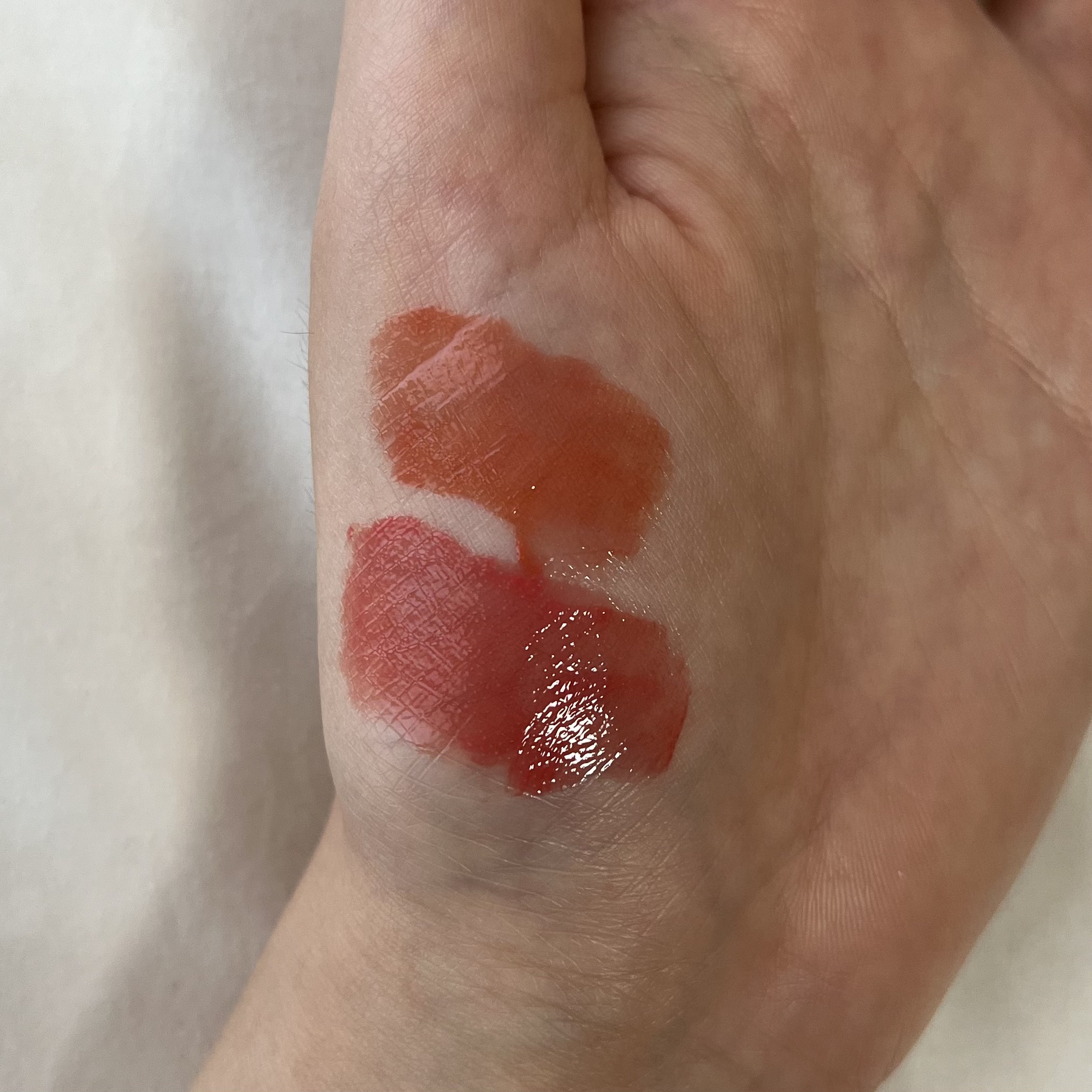 デュイジェルグロウティント 03 チルアップコーラル/wakemake/リップティントを使ったクチコミ（2枚目）