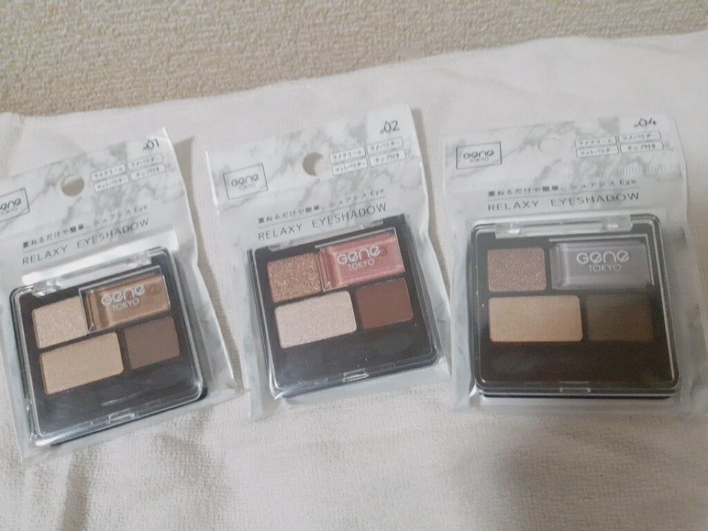 リラクシーアイシャドウ/GENE TOKYO/アイシャドウパレットを使ったクチコミ(1枚目)