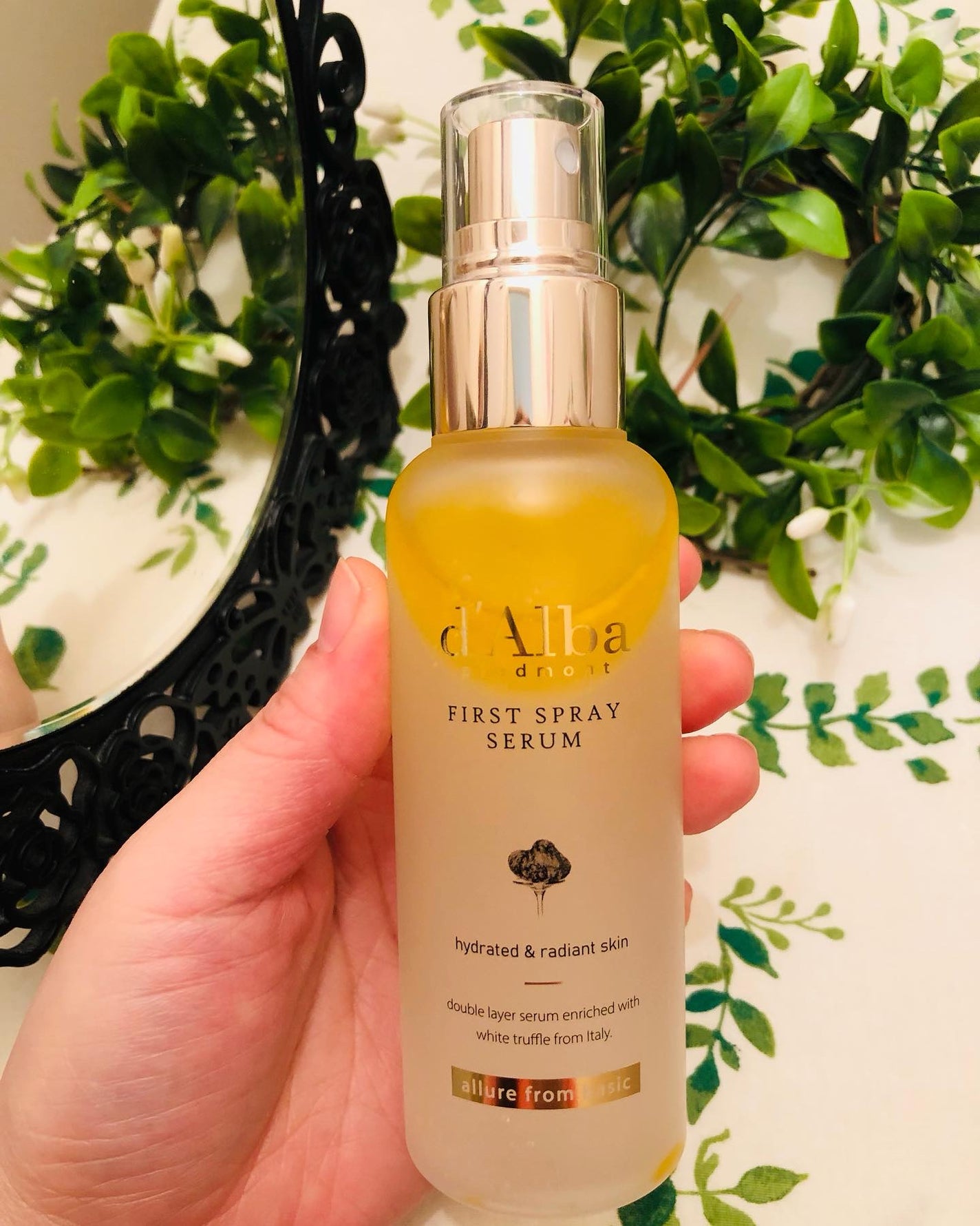 ダルバ ホワイトトリュフファーストスプレーセラム/ダルバ/ミスト状化粧水を使ったクチコミ(3枚目)