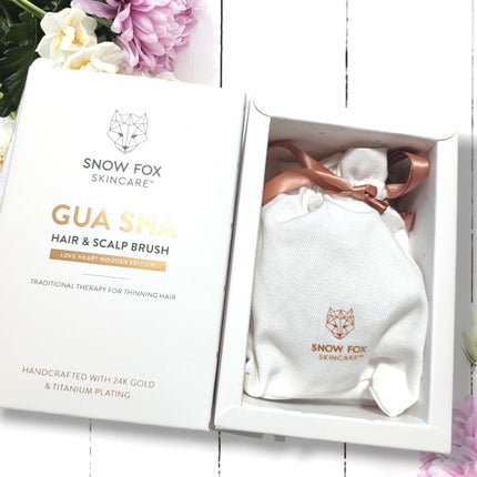 プレミアム FOX カッサ ウッド ミニハート ヘアブラシ/SNOW FOX SKINCARE/ヘアブラシを使ったクチコミ(1枚目)