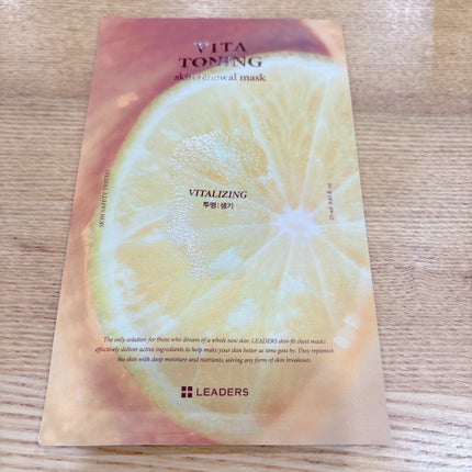 LEADERS VITA TONING skin renewal maskのクチコミ「LEADERS VITA TONING skin renewal mask #提供 #PR
.....」(2枚目)