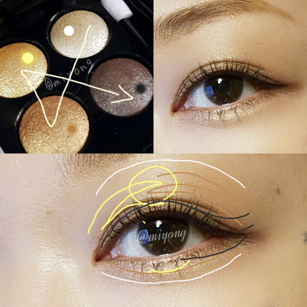 CHANEL アイシャドウパレット 4色 ゴールド系 限定アイシャドウ