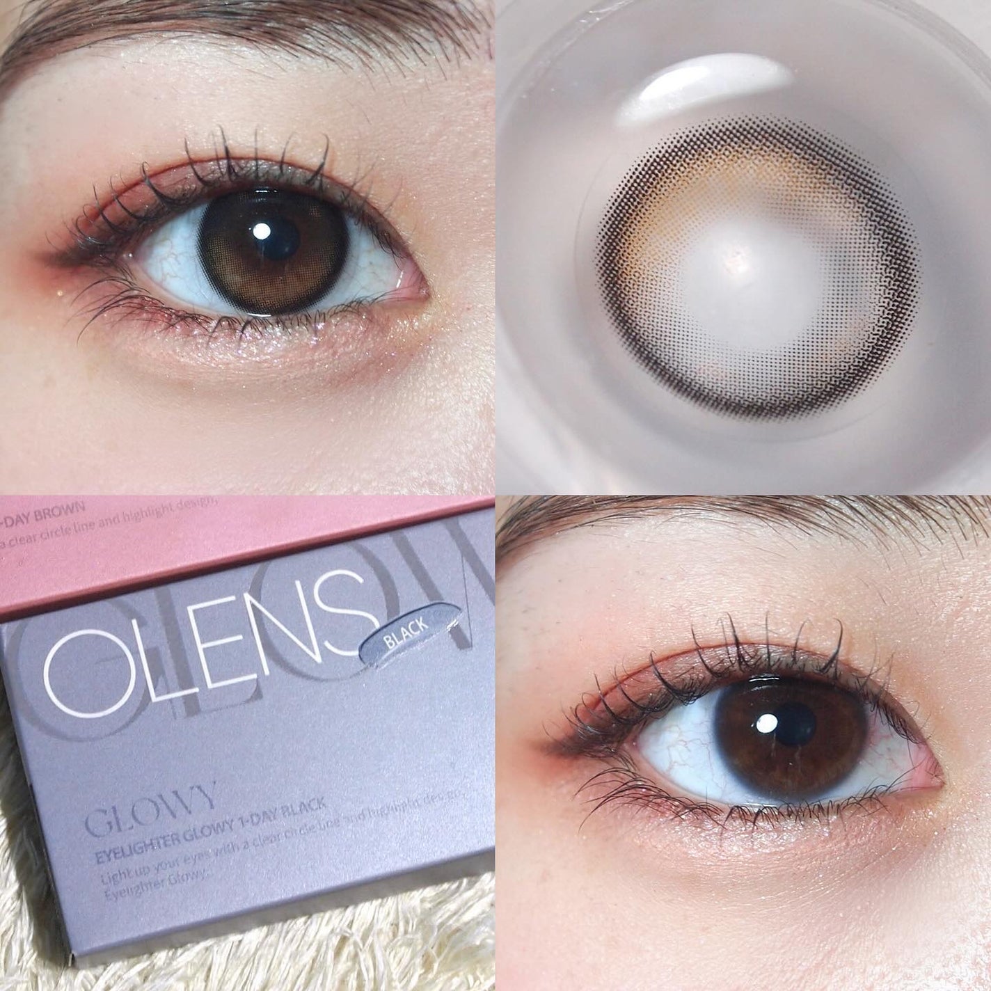 Glowy 1day/OLENS/ワンデー(1DAY)カラコンを使ったクチコミ(5枚目)