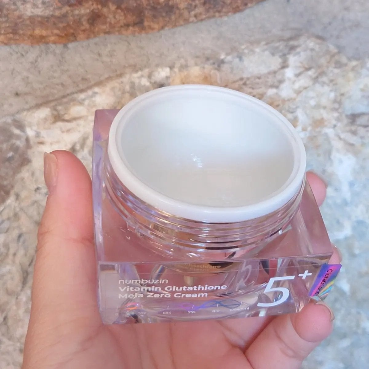 5番 白玉グルタチオンCメラゼロクリーム/numbuzin/フェイスクリームを使ったクチコミ(1枚目)