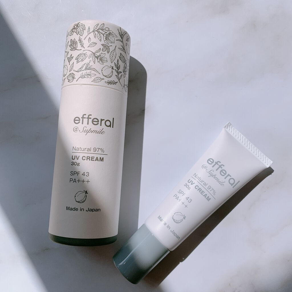 ナチュラルUVケアクリーム/efferal/日焼け止めクリームを使ったクチコミ（1枚目）
