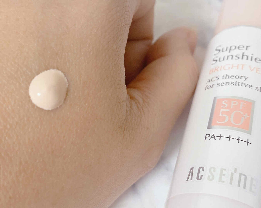 スーパーサンシールド ブライトヴェール＜R＞/ACSEINE/日焼け止め・UVケアを使ったクチコミ（2枚目）