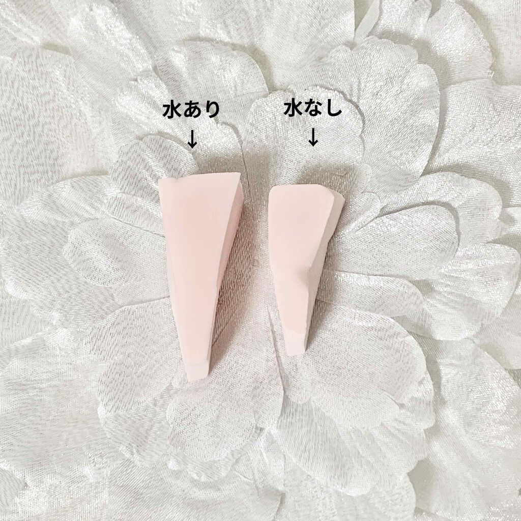メイクアップスポンジ(バリューパック ウェッジ型 30個)/DAISO/パフ・スポンジを使ったクチコミ（2枚目）