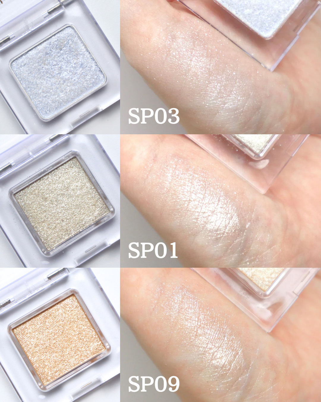 マルチカラーバリエーション スパークル SP01/チャコット・コスメティクス/単色アイシャドウを使ったクチコミ（2枚目）