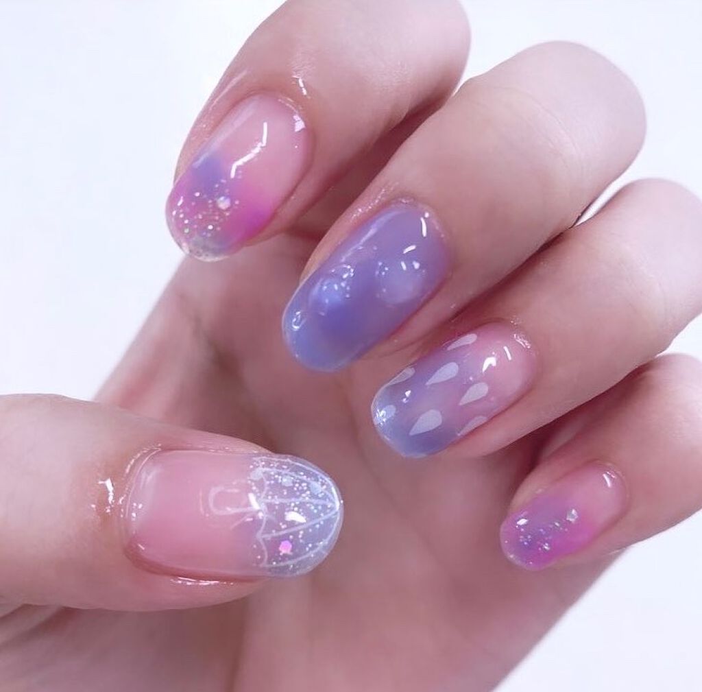 しずくウォーターネイルシール/キャンドゥ/ネイルシールを使ったクチコミ（1枚目）